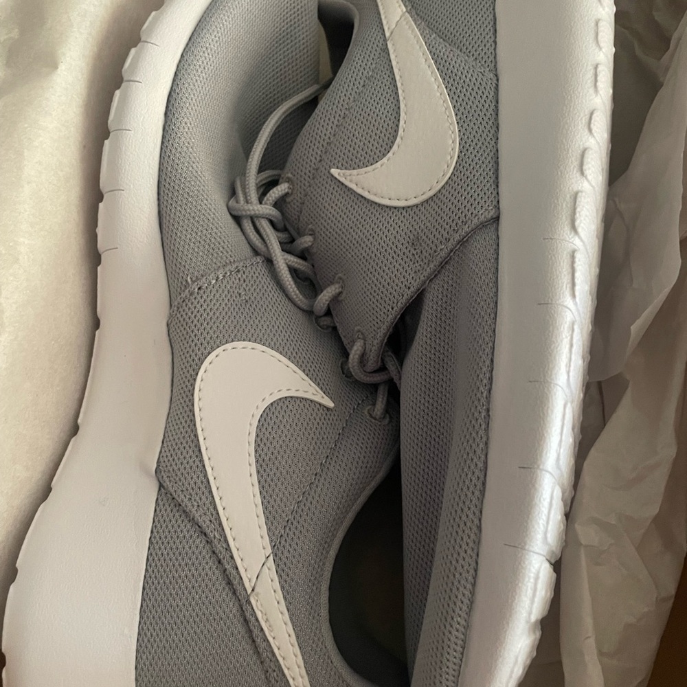 Nike Gray and White Sneakers